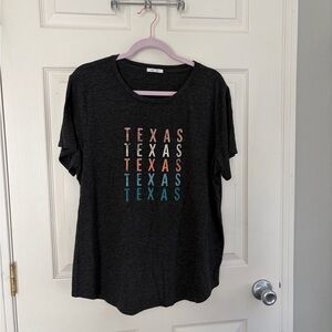 “Texas” Graphic T-Shirt – XXL – Dark Heather Gray